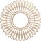 Ekena Millwork Cornelius Wood Fretwork Pierced Ceiling Medallion, Alder, 24"OD x 8 7/8"ID x 1/4"T CMWP24X0250CRAL - alternate 1